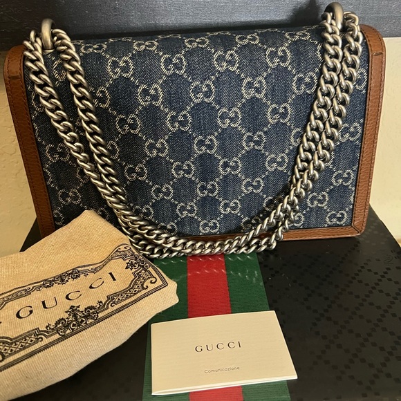 Gucci Dionysus Bag GG Denim Small - Picture 3 of 10